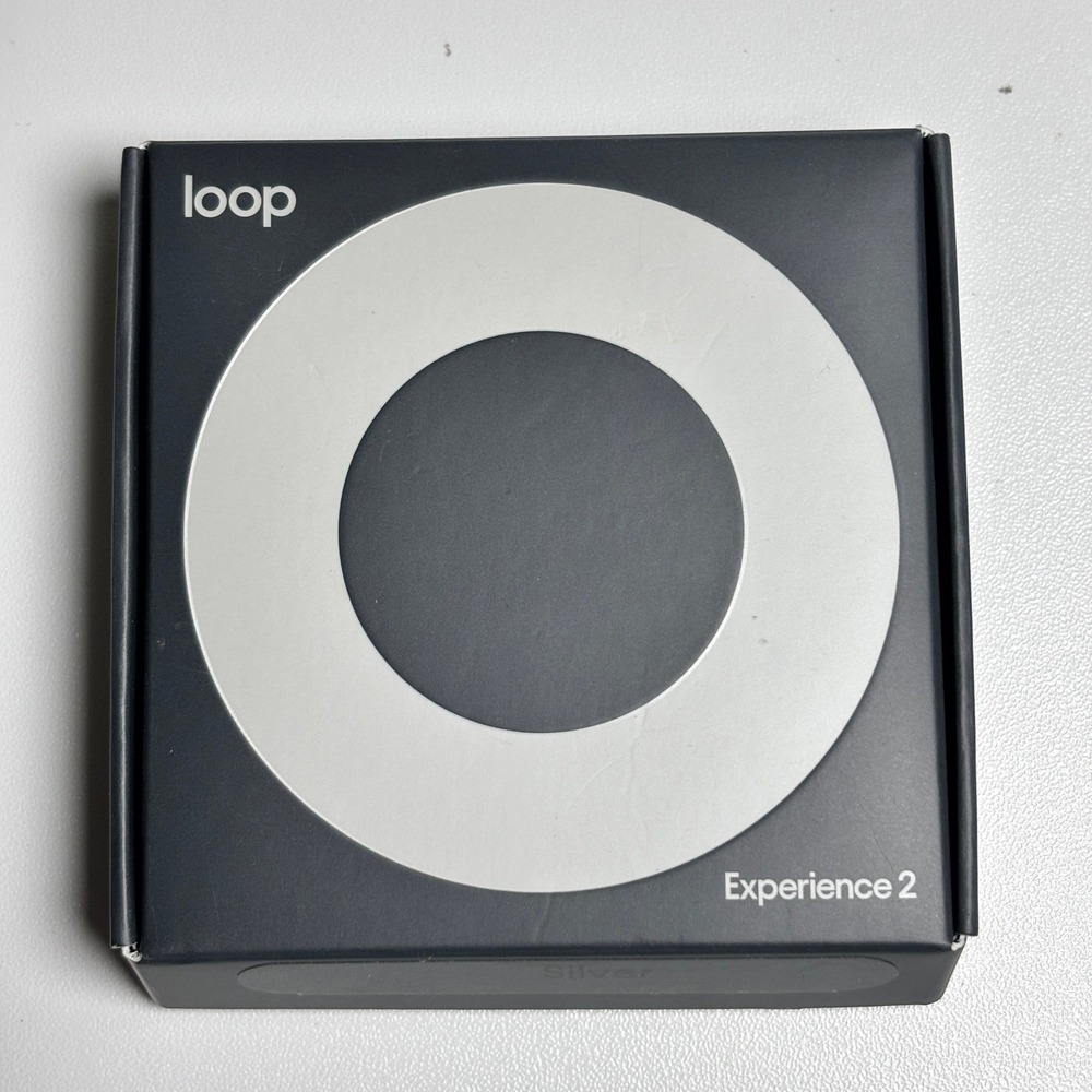 Loop Unisex Silicone Experience 2 High Fidelity Earplugs Silver New Open Box